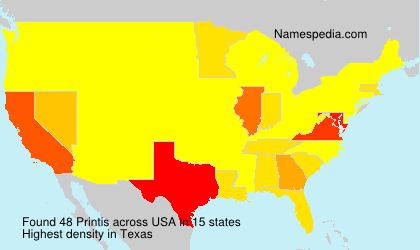 Surname Printis in USA Surname Printis in USA