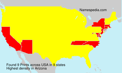 Surname Prints in USA Surname Prints in USA