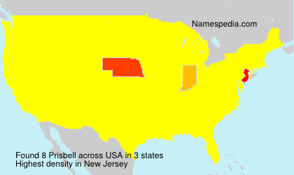 Surname Prisbell in USA