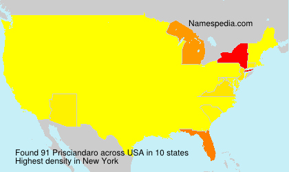 Surname Prisciandaro in USA Surname Prisciandaro in USA
