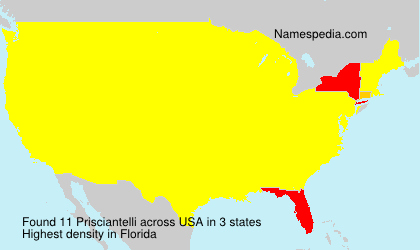 Surname Prisciantelli in USA Surname Prisciantelli in USA