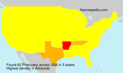 Surname Prislovsky in USA Surname Prislovsky in USA