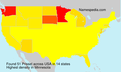 Surname Prissel in USA Surname Prissel in USA