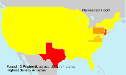 Surname Pristernik in USA Surname Pristernik in USA