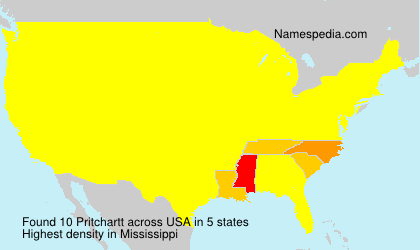 Surname Pritchartt in USA Surname Pritchartt in USA
