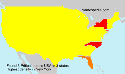 Surname Pritipal in USA Surname Pritipal in USA