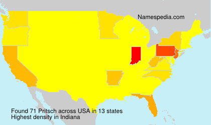 Surname Pritsch in USA Surname Pritsch in USA