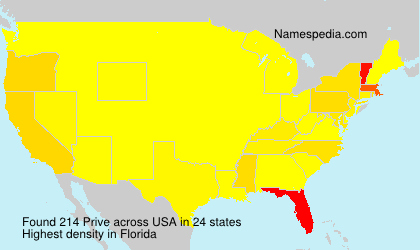 Surname Prive in USA Surname Prive in USA