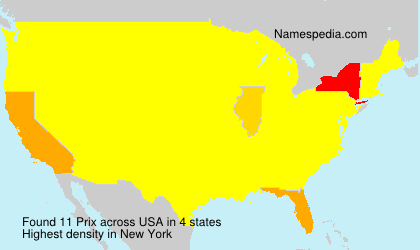 Surname Prix in USA Surname Prix in USA