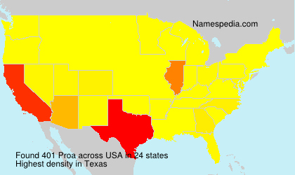 Surname Proa in USA Surname Proa in USA