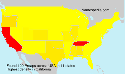 Surname Proaps in USA Surname Proaps in USA