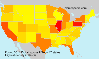 Surname Probst in USA Surname Probst in USA