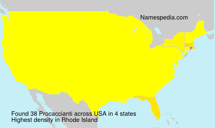 Surname Procaccianti in USA Surname Procaccianti in USA
