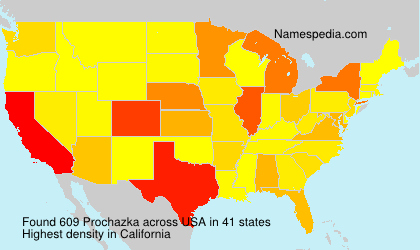 Surname Prochazka in USA Surname Prochazka in USA