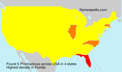 Surname Prochazkova in USA Surname Prochazkova in USA