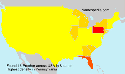 Surname Procher in USA Surname Procher in USA