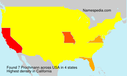 Surname Prochmann in USA Surname Prochmann in USA