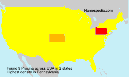 Surname Procina in USA Surname Procina in USA