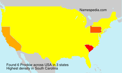 Surname Prockiw in USA Surname Prockiw in USA