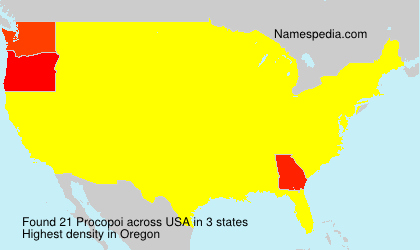 Surname Procopoi in USA Surname Procopoi in USA