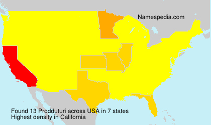 Surname Prodduturi in USA Surname Prodduturi in USA