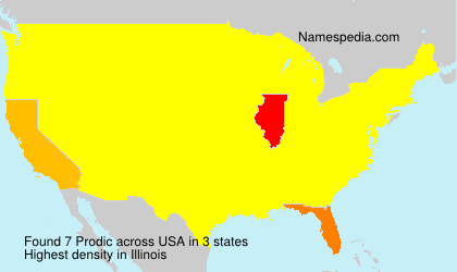 Surname Prodic in USA Surname Prodic in USA