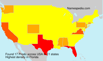 Surname Prodo in USA Surname Prodo in USA