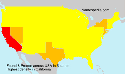 Surname Prodon in USA Surname Prodon in USA
