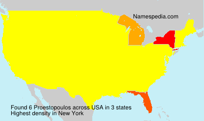 Surname Proestopoulos in USA Surname Proestopoulos in USA