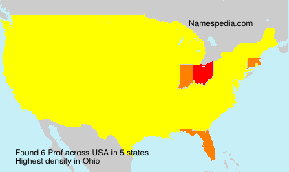 Surname Prof in USA Surname Prof in USA