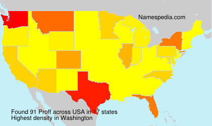 Surname Proff in USA Surname Proff in USA