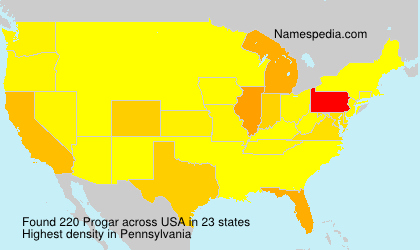 Surname Progar in USA Surname Progar in USA