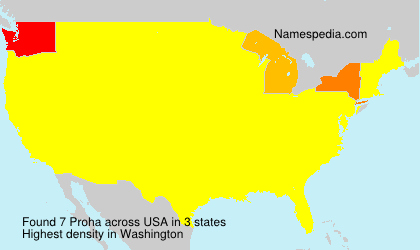 Surname Proha in USA Surname Proha in USA