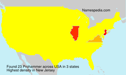 Surname Prohammer in USA Surname Prohammer in USA