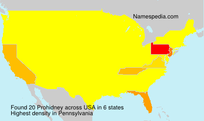 Surname Prohidney in USA Surname Prohidney in USA