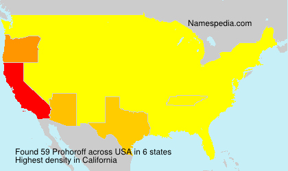 Surname Prohoroff in USA Surname Prohoroff in USA