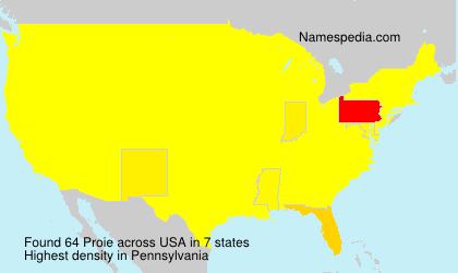 Surname Proie in USA Surname Proie in USA