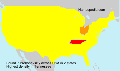 Surname Prokhnevskiy in USA Surname Prokhnevskiy in USA