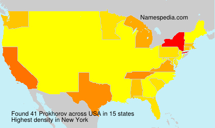 Surname Prokhorov in USA Surname Prokhorov in USA