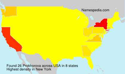 Surname Prokhorova in USA Surname Prokhorova in USA