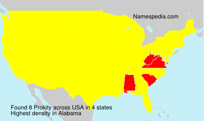 Surname Prokity in USA Surname Prokity in USA