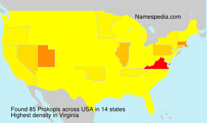 Surname Prokopis in USA Surname Prokopis in USA