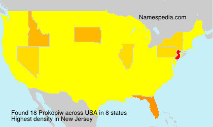 Surname Prokopiw in USA Surname Prokopiw in USA