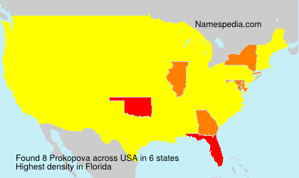 Surname Prokopova in USA Surname Prokopova in USA