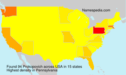 Surname Prokopovich in USA Surname Prokopovich in USA