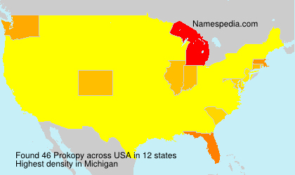 Surname Prokopy in USA Surname Prokopy in USA