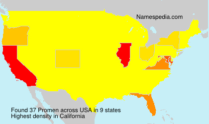 Surname Promen in USA Surname Promen in USA