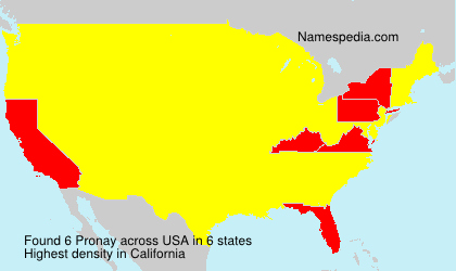 Surname Pronay in USA Surname Pronay in USA