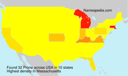 Surname Prone in USA Surname Prone in USA