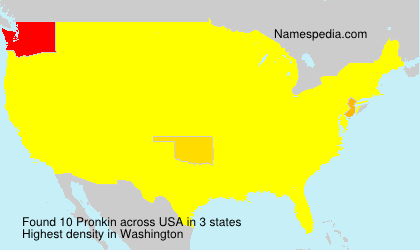 Surname Pronkin in USA Surname Pronkin in USA